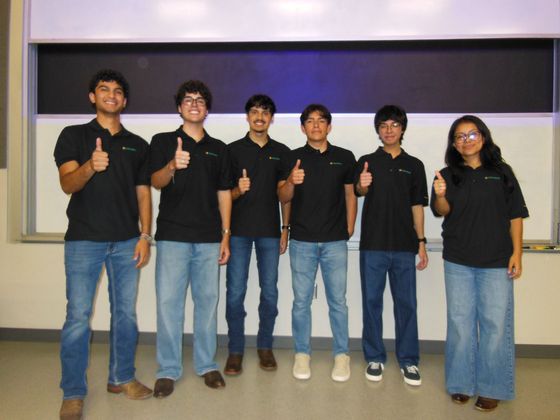 the TAMU ColorStack 2026-2027 e-board giving thumbs up